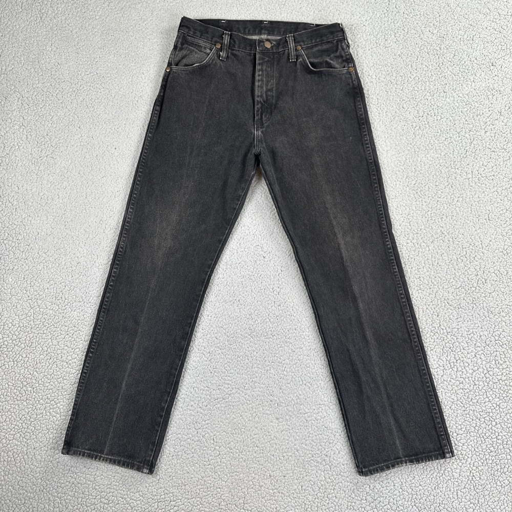 Vintage Wrangler Cowboy Cut Jeans 32x30 Black 13MWZPB Western Denim Made in USA